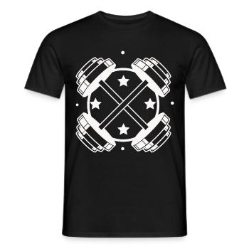 Musculation - Haltérophilie Fitness Workout Gym - T-shirt homme - noir - Devant - AI Model Male 178 light (178cm)