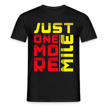 Courir juste un kilomètre de plus Marathon Runner Cadeau - T-shirt homme - noir - Devant - AI Model Male 178 light (178cm)