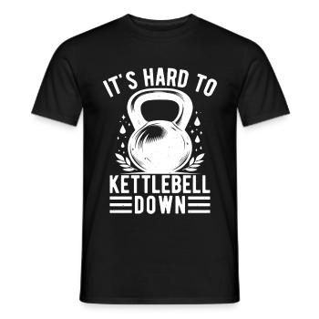 Gym Junkies It´s Hard To Kettlebell Calisthenics - Männer T-Shirt - Schwarz - Vorne - AI Model Male 178 light (178cm)