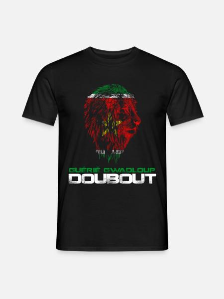 Guadeloupe drapeau guerrier Gwada - T-shirt homme - noir