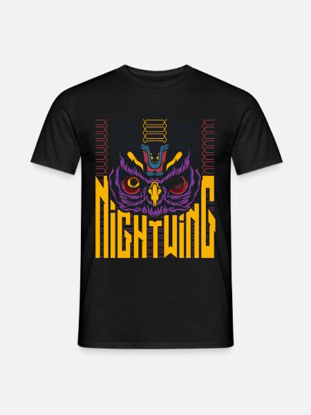 Nightwing Owl Trendy - Men's T-Shirt - black