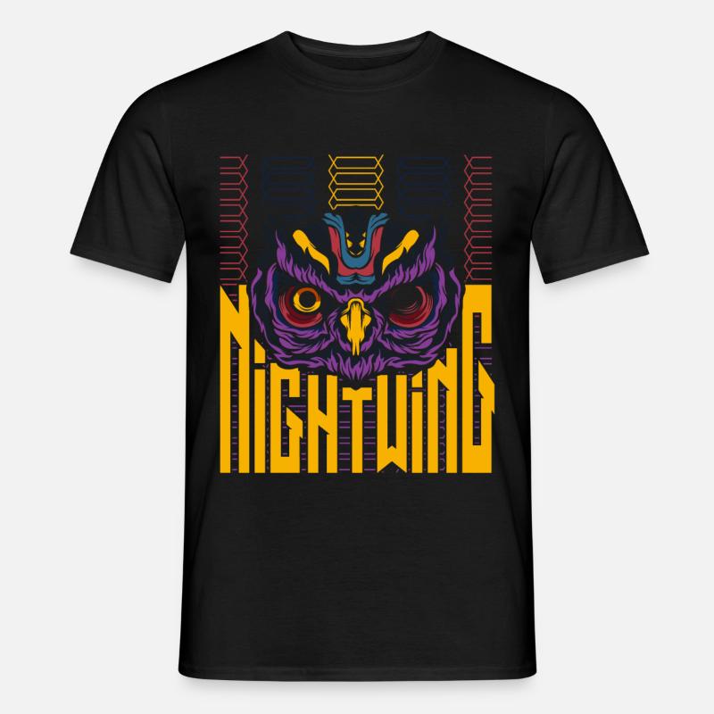 Nightwing Eule Trendy - Männer T-Shirt - Schwarz