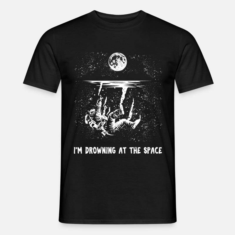 Space Astronaute Space Spaceman Cosmonaute - T-shirt homme - noir