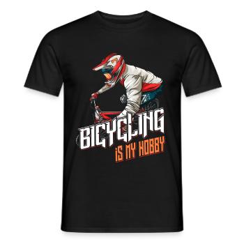 Vélo VTT VTT VTT - T-shirt homme - noir - Devant - AI Model Male 178 light (178cm)