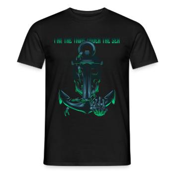 anchor - Men's T-Shirt - black - Front - AI Model Male 178 light (178cm)