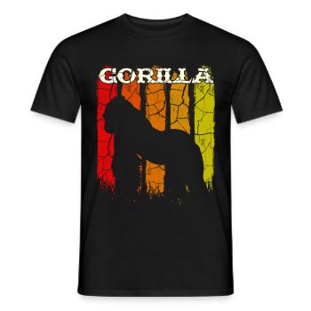 Gorilla - Männer T-Shirt - Schwarz - Vorne - AI Model Male 178 light (178cm)