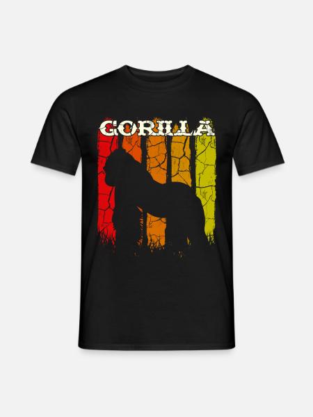 gorille - T-shirt homme - noir