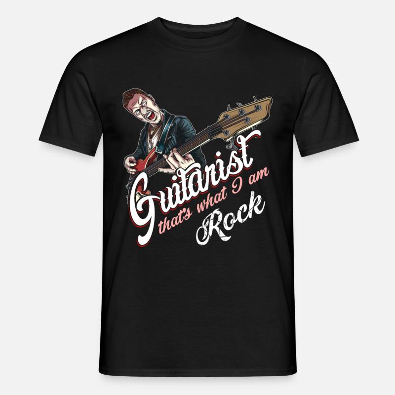 Rockabilly Gitarrist - Männer T-Shirt - Schwarz