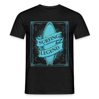Cool Surfbrett - Männer T-Shirt - Schwarz - Vorne - AI Model Male 178 light (178cm)