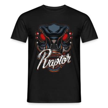 Robot Dino - Men's T-Shirt - black - Front - AI Model Male 178 light (178cm)