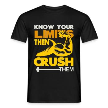 Body building - Men's T-Shirt - black - Front - AI Model Male 178 light (178cm)
