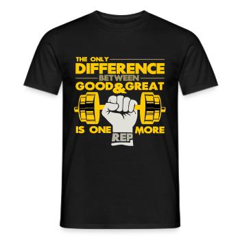 body builder - Men's T-Shirt - black - Front - AI Model Male 178 light (178cm)