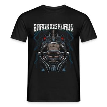 Robot Dino - T-shirt homme - noir - Devant - AI Model Male 178 light (178cm)