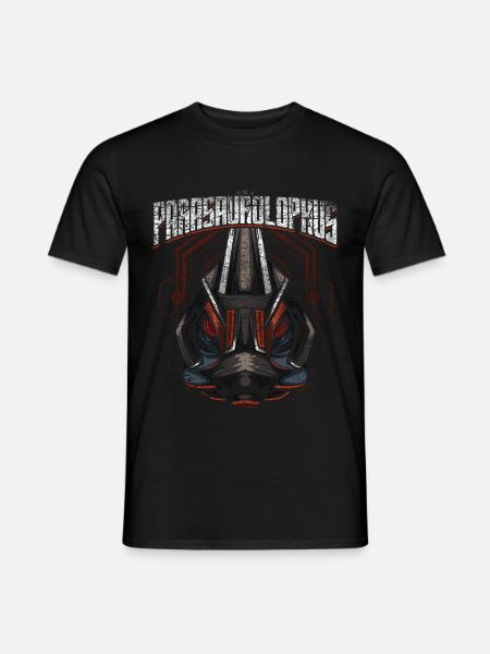 Roboter Dino - Männer T-Shirt - Schwarz