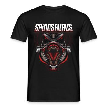 Cyborg Spinosaurus Scifi - Männer T-Shirt - Schwarz - Vorne - AI Model Male 178 light (178cm)