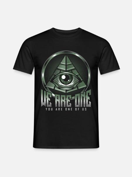 Illuminati's eye - Men's T-Shirt - black