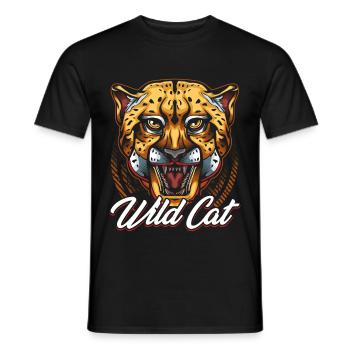 guépard - T-shirt homme - noir - Devant - AI Model Male 178 light (178cm)