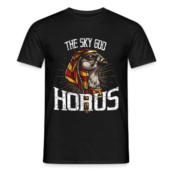 Horus Ägypten Falke Gott Göttlich Antik - Männer T-Shirt - Schwarz - Vorne - AI Model Male 178 light (178cm)