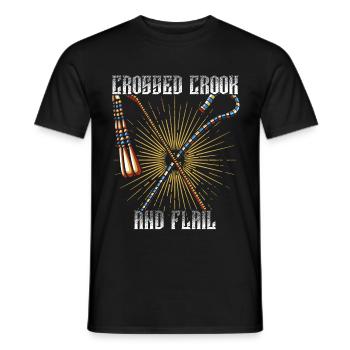 Osiris Flagellum Krummstab Ägyptisch Ägypten - Männer T-Shirt - Schwarz - Vorne - AI Model Male 178 light (178cm)