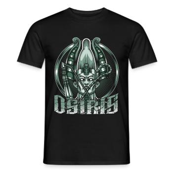 Dieu de la divinité égyptienne égyptienne du Nord Osiris - T-shirt homme - noir - Devant - AI Model Male 178 light (178cm)