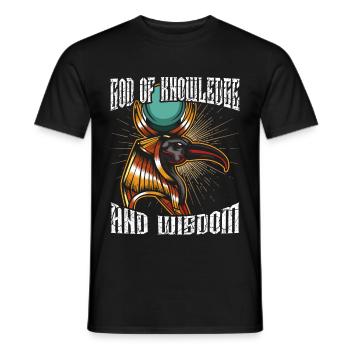 Gott des Wissen Weisheit Thoth Ägyptischer Gott - Männer T-Shirt - Schwarz - Vorne - AI Model Male 178 light (178cm)