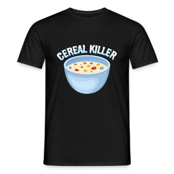 Muesli Wortwitz - Men's T-Shirt - black - Front - AI Model Male 178 light (178cm)