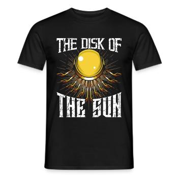 Egyptian sun disk - Men's T-Shirt - black - Front - AI Model Male 178 light (178cm)