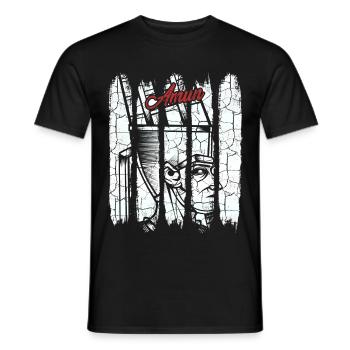 Gott Amun - Männer T-Shirt - Schwarz - Vorne - AI Model Male 178 light (178cm)