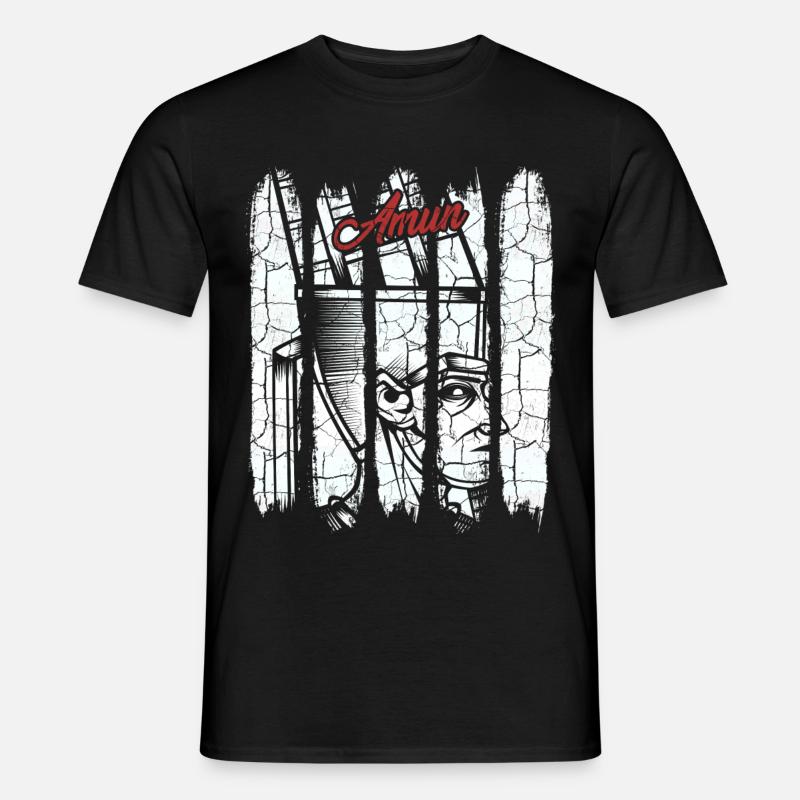 Gott Amun - Männer T-Shirt - Schwarz