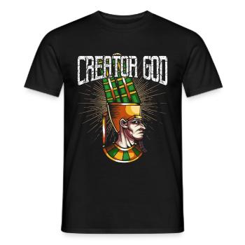 Amun Ägyptischer Gott Schöpfer Mythos - Männer T-Shirt - Schwarz - Vorne - AI Model Male 178 light (178cm)