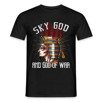 Anhur Ägyptischer Himmelsgott Mythos - Männer T-Shirt - Schwarz - Vorne - AI Model Male 178 light (178cm)