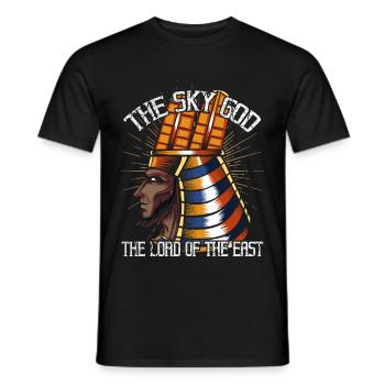 Sopdu Ägyptischer Himmelsgott Mythos Gottheit - Männer T-Shirt - Schwarz - Vorne - AI Model Male 178 light (178cm)