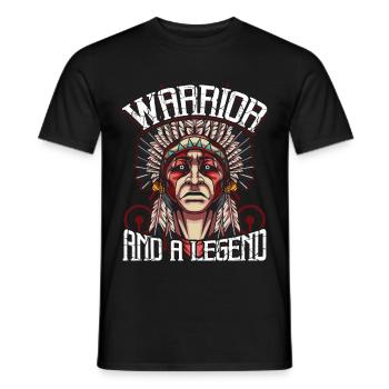 Indian chief - Men's T-Shirt - black - Front - AI Model Male 178 light (178cm)