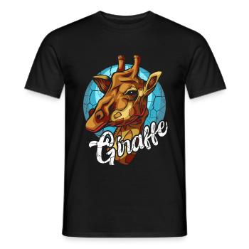 giraffe - Men's T-Shirt - black - Front - AI Model Male 178 light (178cm)