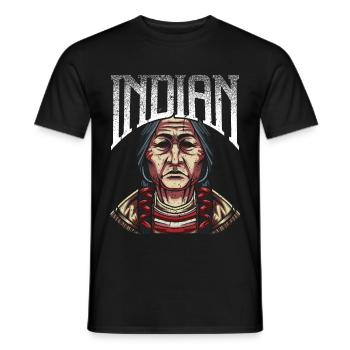 Indians Indio Native American Native gift - Men's T-Shirt - black - Front - AI Model Male 178 light (178cm)