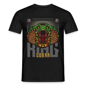 king Cobra - T-shirt homme - noir - Devant - AI Model Male 178 light (178cm)