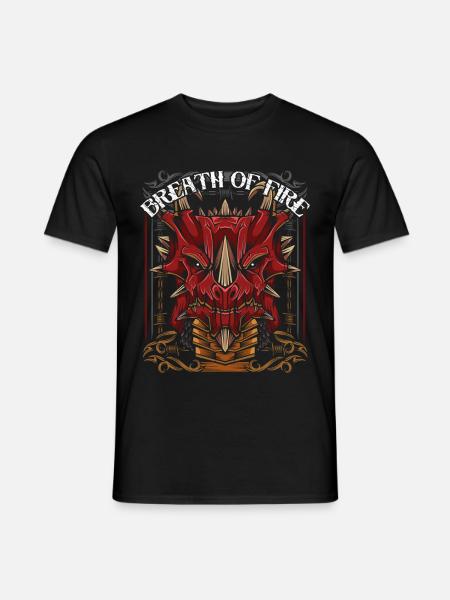 Drache - Männer T-Shirt - Schwarz