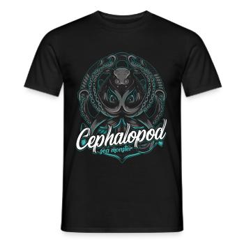 Oktopus - Männer T-Shirt - Schwarz - Vorne - AI Model Male 178 light (178cm)