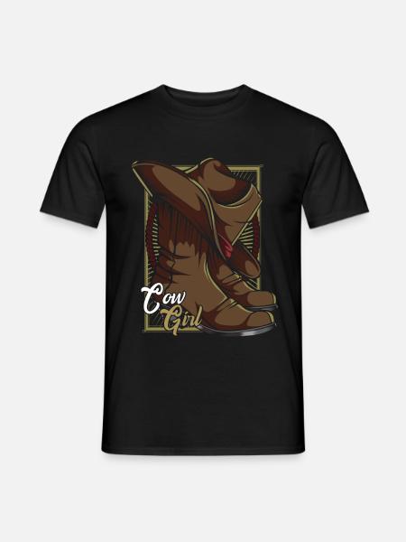 Wilder Westen - Männer T-Shirt - Schwarz