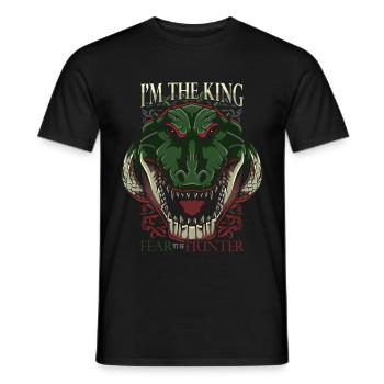 Krokodil - Männer T-Shirt - Schwarz - Vorne - AI Model Male 178 light (178cm)