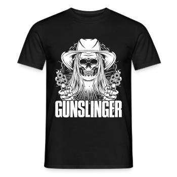 Pistolet vintage - T-shirt homme - noir - Devant - AI Model Male 178 light (178cm)