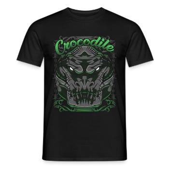 Krokodil - Männer T-Shirt - Schwarz - Vorne - AI Model Male 178 light (178cm)