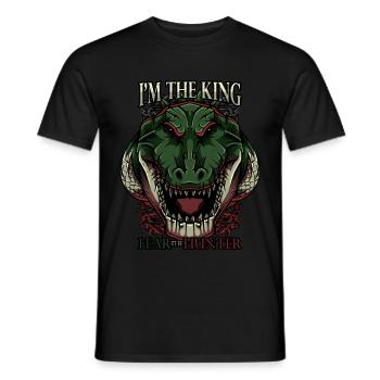 Moderne crocodile Trendy Alligator Afrique prédateur - T-shirt homme - noir - Devant - AI Model Male 178 light (178cm)