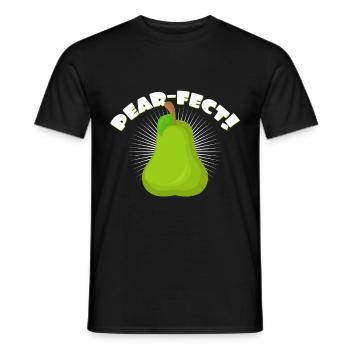 Birne - Männer T-Shirt - Schwarz - Vorne - AI Model Male 178 light (178cm)