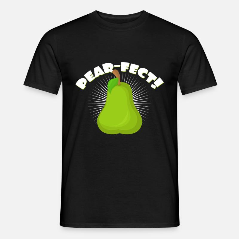Birne - Männer T-Shirt - Schwarz