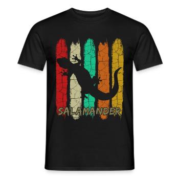 salamandre - T-shirt homme - noir - Devant - AI Model Male 178 light (178cm)