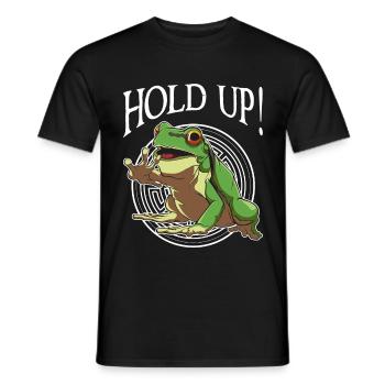 Frosch - Männer T-Shirt - Schwarz - Vorne - AI Model Male 178 light (178cm)