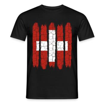 Switzerland - Men's T-Shirt - black - Front - AI Model Male 178 light (178cm)