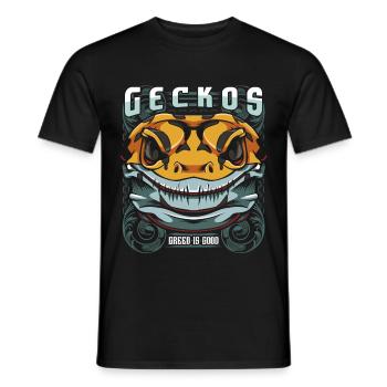 gecko - T-shirt homme - noir - Devant - AI Model Male 178 light (178cm)