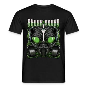Skunk Squad Gas Mask Abstract Cadeau de Skunk - T-shirt homme - noir - Devant - AI Model Male 178 light (178cm)